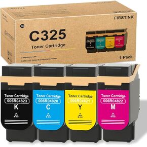 High Yield C320 C325 Black Toner Cartridges New Chip Toner Cartridge Replacement for Xerox C320 C325 Printer Tonber Cartridges (1-Pack Black)
