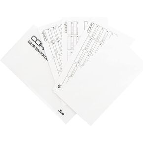 Copic Color Swatch Cards, White (11614001) 4.3x8.1 inches