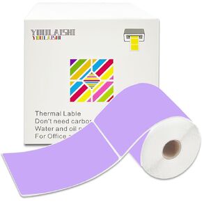 3 X 5 Inch Printable Waterproof Rectangle Color Coding Labels, 300 Per Roll Adhesive Color Coding Stickers for Bar-Codes, Address, Small Business Labeling, Inventory, Fluorescent Green