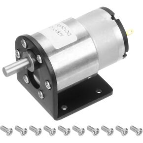 DMiotech Micro DC 12V 600RPM Geared Motor with Bracket Gear Reduction Motors 37mm Diameter Gearbox Micro Speed Reduction for RC Car, Robot Model, DIY Toys in Kuwait