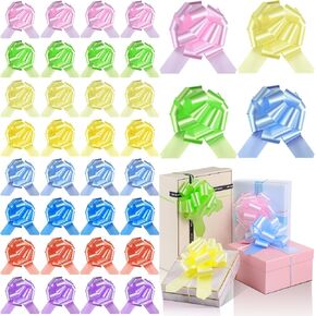 Sanwuta 64 PCS 64 PCS Easter Pull Dows ، Hig Easter Gift Rapping Bows 6 Inters for Easter Gift Basket Bas