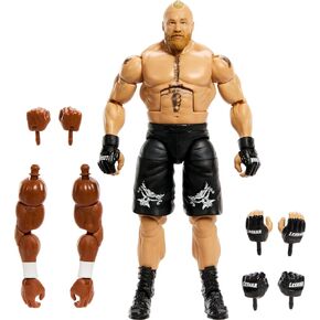 Mattel WWE Elite Collection Action Figure Royal Rumble Brock Lesnar with Accessory and Virgil Build-A-Figure Parts