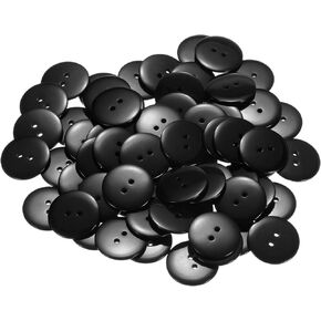 Harfington 100pcs 36l أزرار الخياطة 7/8 "(23 مم) أزرار حرفة مسطحة 2 حفرة لخياطة الملابس وديي ، أبيض