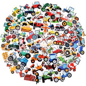 100 Pack Tractor Farm Stickers, Tractor Party Favors Party Decorations