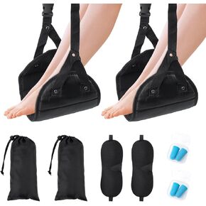 أرجوحة القدم في طائرة Soopii لسفر الطائرة ، مسند القدمين للاسترخاء على قدميك ، أرجوحة القدم المكتبية ، راحة القدم ، شماعات القدم المريحة ، أرجوحة القدم لإكسسوارات السفر بالطائرة ، الأسود ، الأسود in Kuwait