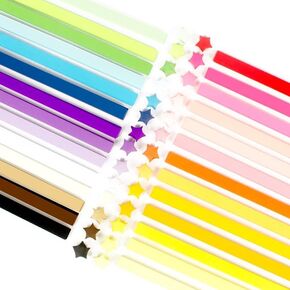 540 Sheets Origami Paper Stars DIY Hand Crafts Origami Lucky Star Paper Folding Origami Star Paper Strips for Paper Arts Crafts,Easter Basket Stuffers (J)