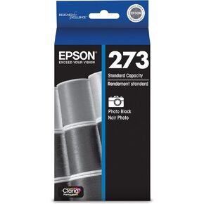 Epson 273 Claria Ink Standard Capacity Photo Black Cartridge (T273120-S) Works with Expression Premium XP-520, XP-600, XP-610, XP-620, XP-800, XP-810, XP-820
