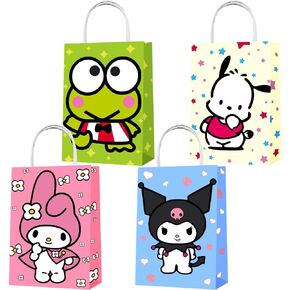 Minamihong Party Favor Bags 16PCS for Rabbit Gift Goodie Treat Candy Bags for Rabbit Themed Birthday Party Supplies Decorations