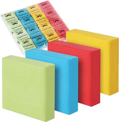 Mr. Pen- Kneaded Eraser, 4 Pack, Colorful, Kneaded Erasers for Artists, Art Eraser, Kneadable Erasers, Moldable Eraser, Art Erasers for Drawing, Artist Eraser, Drawing Erasers, Art Gum Eraser in Saudi Arabia