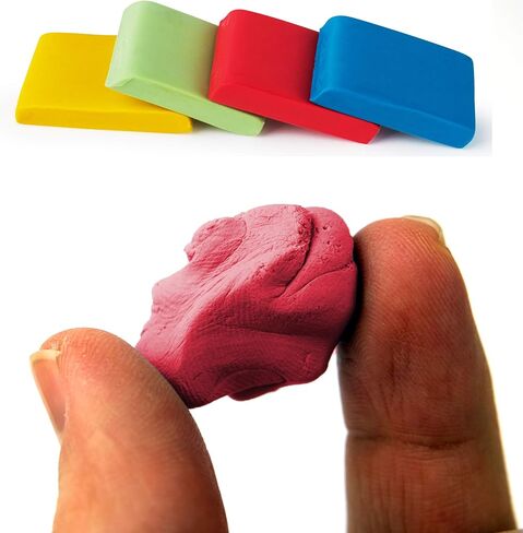 Mr. Pen- Kneaded Eraser, 4 Pack, Colorful, Kneaded Erasers for Artists, Art Eraser, Kneadable Erasers, Moldable Eraser, Art Erasers for Drawing, Artist Eraser, Drawing Erasers, Art Gum Eraser in Saudi Arabia