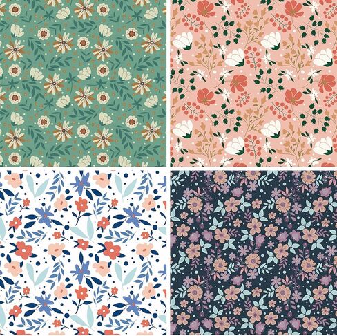 24 ورقة ورقة سجل القصاصات ، 6 "× 6" بوصة ورقة سجل القصاصات ، 160GSM ، 12 تصميمات ورقة زخرفية لصنع البطاقات ديكور ألبوم الصور (المعالج-أ) in Kuwait