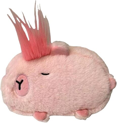 HSYHERE Cute Novelty Funny Calm Down Flying Hairs Capybara Soft Stuffed Surface Fluffy Clothes Zipper Pencil Box Pencil Case Pencil Storage Holder Pouch Pen Bag -Brown in Saudi Arabia