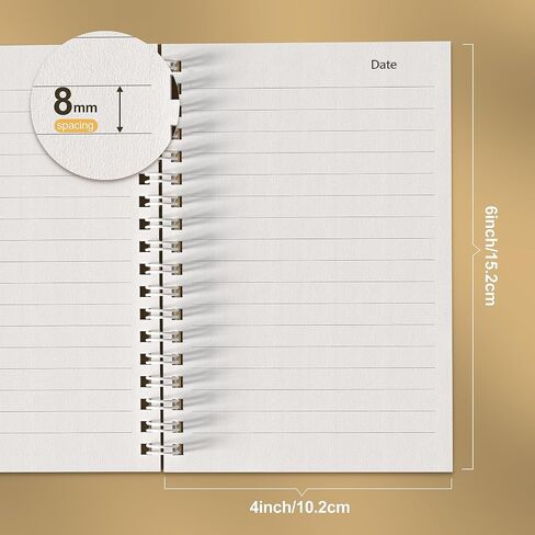 4 Pack Spiral Notebook for Work - 4" x 6" Softcover Notebooks College Ruled for Note Taking, School Supplies,200 Sheets 400 Pages Journals Black in Kuwait
