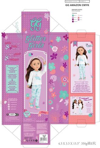 Glitter Girls – 14-inch Slumber Party Doll – Brown Hair & Hazel Eyes – Slippers & Bunny Loungewear Outfit – Poseable Fashion Dolls – 3 Years + – Pixie in Saudi Arabia