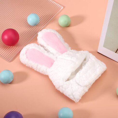 Cute Bunny Rabbit Hat with Ears, 7.48-9.45in Neck Circumference Cat Costume Bunny Headband Easter Cat Headwear Costume Perfect Pet Costume Accessories for Cats & Small Dogs (XS) in Kuwait