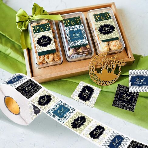 500 PCS ملصقات عيد مبارك ملصقات رمضان شارات الإسلامية العطلات الإسلامية للأظرف ترفج الحزب الإسلامي زخرفة الحزب الإسلامي in Saudi Arabia