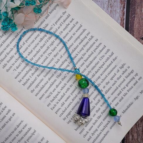 ILLUMEA White Beaded Bookmarks (Set of 2) - Handcrafted with Sparkling Glass Accents for Whimsical Reading! Unique Gift & Boho Chic Reading Accessory for Bookworms, Teachers, or Journal Trackers in Saudi Arabia