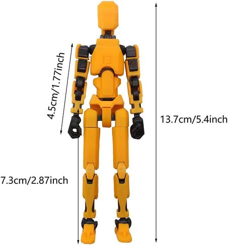 7pcs Lucky 13 Action Acture - (Assembly excess) Titan 13 Action Figure ، T13 Action Figure 3D Printed Mult -cointed Movelations ، Desktop Decorations for Action For Lovers (7pcs) in Saudi Arabia