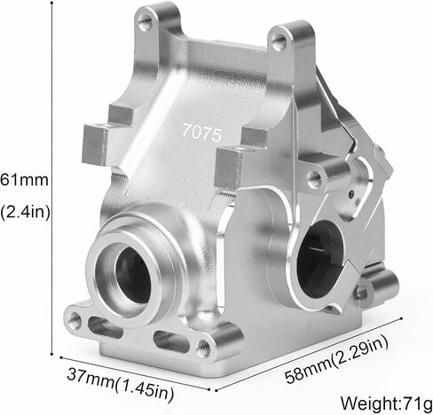 Aluminum Gearbox Case Set HD for 6S ARRMA 1/8 Kraton/Notorious/Outcast/Talion/Typhon 1/7 Mojave/Felony/Infraction/Fireteam BLX RC Diffrencial Gearbox Housing Box Replace AR310854 in Kuwait