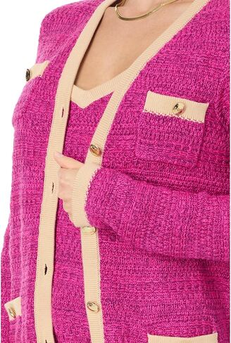 Lilly Pulitzer، مجموعة سترة دباغة للنساء، Deep Lagoon Moonlight Tweed، مقاس X-Large in Saudi Arabia