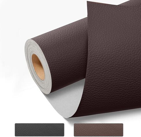 Leather Repair Kit for Furniture 11.8inX39.3 in Self Adhesive Leather Repair Patch Leather Repair Patch Leather Patch Tape Car Leather Repair Kit for Sofa Car Seats (Black, 11.8inX39.3in) in Kuwait