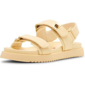 Steve Madden Girls Shoes Girls Mona Flat Sandal, Silver Multi, 1 Little Kid