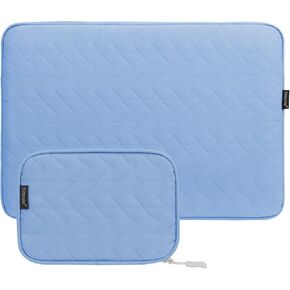 Simpolor Laptop Sleeve,Pearl Cotton Skinny Laptop Case for Slim 13.3 inch Laptop Tablet iPad Tab,Anti-Scratch 13'' Laptop Case Cover with with Small Pouch, Super Soft Laptop Sleeve, Pearl Pink