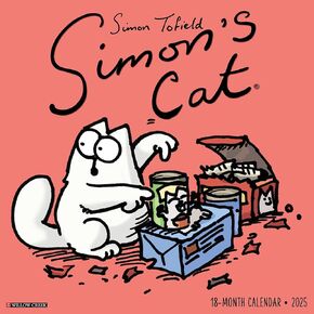 Willow Creek Press Simon's Cat Monthly 2025 Wall Calendar (12" x 12")