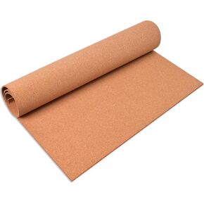 Cork Board Roll, 1/4" (6mm) Thick Cork Boards for Walls, 16"x47"(40x120cm) Cork Board Roll for Office, Home, School(6MM-40120,NO)