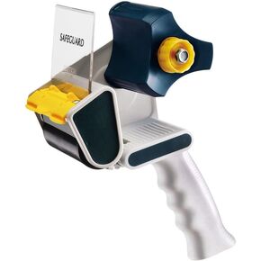 Excell EC-326 Safeguard Packing Tape Dispenser (3" Wide): Retractable Blade Cover for Safety, Push Flap for Smooth Cutting, and one-Hand use. Ideal for Shipping and Carton Sealing.