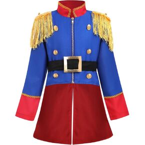 AWIBMK Kids Prince Charming Costume Boys Circus Soldier Royal Guard Pirate Halloween Christmas Cosplay Dress up Outfits