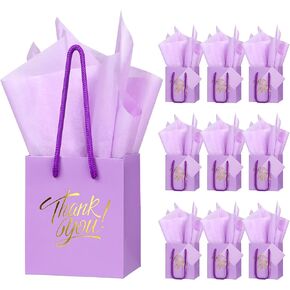 EQOREIIN 50 Pcs Black Small Gift Bags with Handles 4 x 2.75 x 4.5 Inches Mini Thank You Gift Bags Party Favor Bags Kraft Paper Bags Bulk for Mother's Day Baby Shower Birthday(Black)