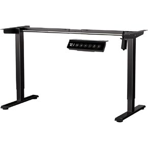 Electric Standing Desk Frame with Memory Controller, Standing Desk Legs Up to 47.2", Adjustable Desk Legs with USB Ports, Ergonomic Standing Desk Base for Home and Office, Black Frame Only