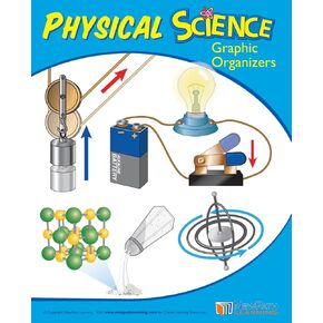 Middle School Physical Science Graphic Organizer Workbook - Visual Outlines and Assessments for 25 Key Science Topics (53 Pages)