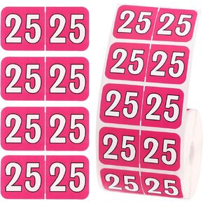 500pcs 2025 Year Stickers, 1.5x0.75in 2025 New Year Stickers File Folder Year Labels 25 Year Labels Color Coded Stickers for Tabs File Folders Office Supplies