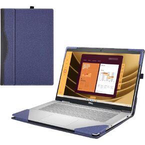 Laptop Cover Case for Dell Latitude 5550/5540/5530/5520 2021~2024[not Compatible with Any Other Model] .2-in-1 PU Leather Detachable Notebook Sleeve Computer Bag Protective (Light Blue)
