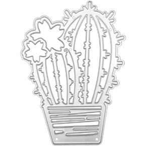 صبار الفضة القطع المعدنية يموت يدويًا مصنوعة يدويًا مصنوعة من قصاصات القصاصات ، مستلزمات نقش للأطفال. in Kuwait