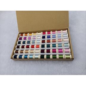 Silk Mulberry Non-Twisted Silk Thread for Handmade Embroidery 60 Colors Spools Cross Stitch Needle Point DIY Handicraft Supply Chinese Suzhou Embroidery Silk not for Kniting or Crochet