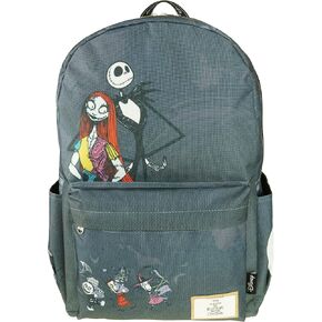 KBNL Classic Disney Nightmare Before Christmas Backpack with Laptop Compartment for School, Travel, and Work, Multicolor, Large