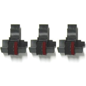 (3 Pack) COMPUMATIC Replacement Calculator Ink Roller Black/Red IR-40T CP13 Compatible with P23-DH V, P23-DHV-3, P27-DH and More