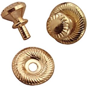 Dollhouse Miniature Traditional Victorian Brass Door Knobs