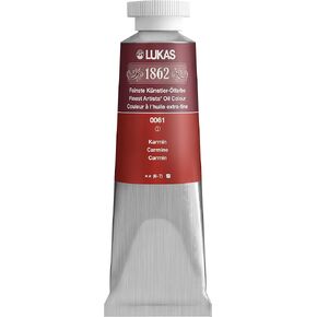 LUKAS 1862 Professional Artist Oil Paint - Reds, 37 mL - Set of 4 - Outstanding Lightfastness, Non-Yellowing, with Beeswax for Smooth, Buttery Texture, Consistent Hue, Ideal for Professional Artists