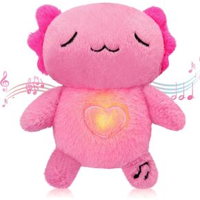 HyDren Breathing Stuffed Animal 9 inch Calming Soothers for Sleep Heartbeat Plush for Anxiety with Music Lights and Rhythmic Breathing Motion Anxiety Relief Portable Plush Sound Machine(Koala Bear)