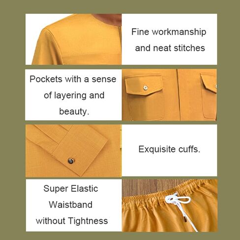 ملابس رجالية أفريقية مكونة من قطعتين طقم قميص وسروال نيجيري داشيكي بدلة بزي ملابس in Kuwait