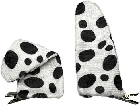 Dalmatian Ears Hair Clips Animal Costume Headwear for Halloween Puppy Dog Dress Up Costume Accessories in Saudi Arabia