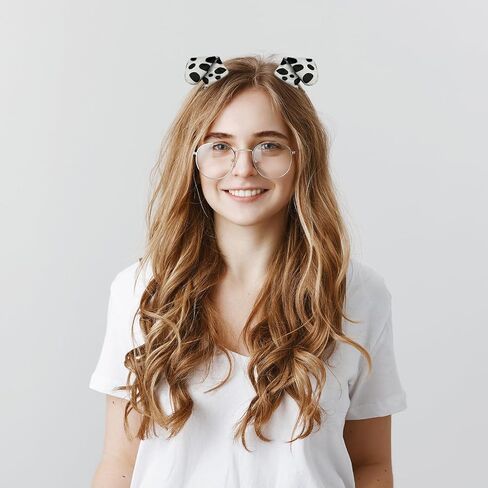 Dalmatian Ears Hair Clips Animal Costume Headwear for Halloween Puppy Dog Dress Up Costume Accessories in Saudi Arabia