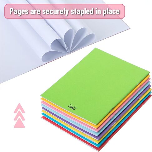 Mr. Pen- Colorful Blank Books, 4.2" x 5.5", 32 Pages, 32 Pack, Blank Notebooks for Kids, Mini Notebooks for Kids, Mini Journal for Students, Blank Journal for Kids, Unlined Notebook, Kids Journal in Kuwait