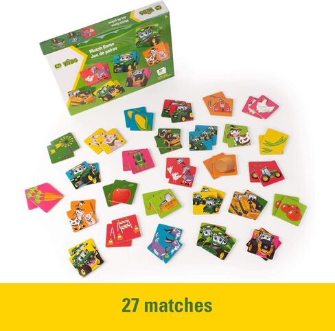 TOMY John Deere Kids Matching Game - Farm Themed Memory Game for Toddlers and Kids - John Deere Toys - Preschool Games and Learning Activities - 27 Matches - Ages 3 Years and Up in Saudi Arabia