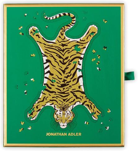 Galison Jonathan Adler Safari على شكل ألغاز على شكل 750 قطعة ، 19 "× 29.25" - لغز بانوراما على شكل يضم فنًا مميزًا لجوناثان أدلر - سميكة ، ودراسة ، ونشاط عائلي تحدي ، وفكرة هدية رائعة in Kuwait