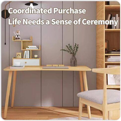 Desk Shelf Organizer, Wood Desktop Organizer Small Bookshelf, 3 Tier Independent Stackable Desk Display Rack for Office, Dorm, Home (Oak, Medium) in Kuwait
